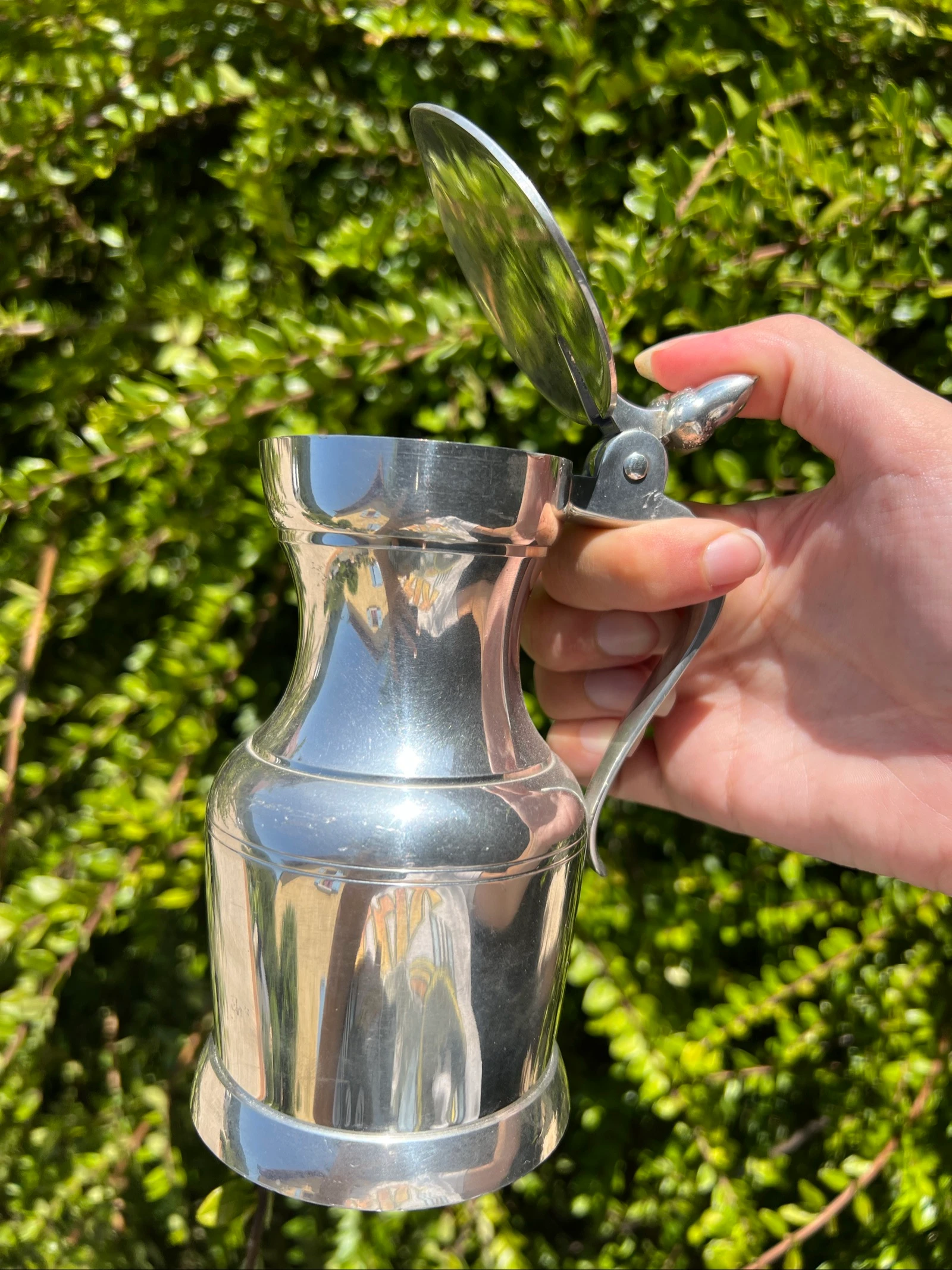 🍷 Tin kan ÉTAINS DU MANOIR Parijs Frankrijk 13 cm met vintage deksel – photo 4